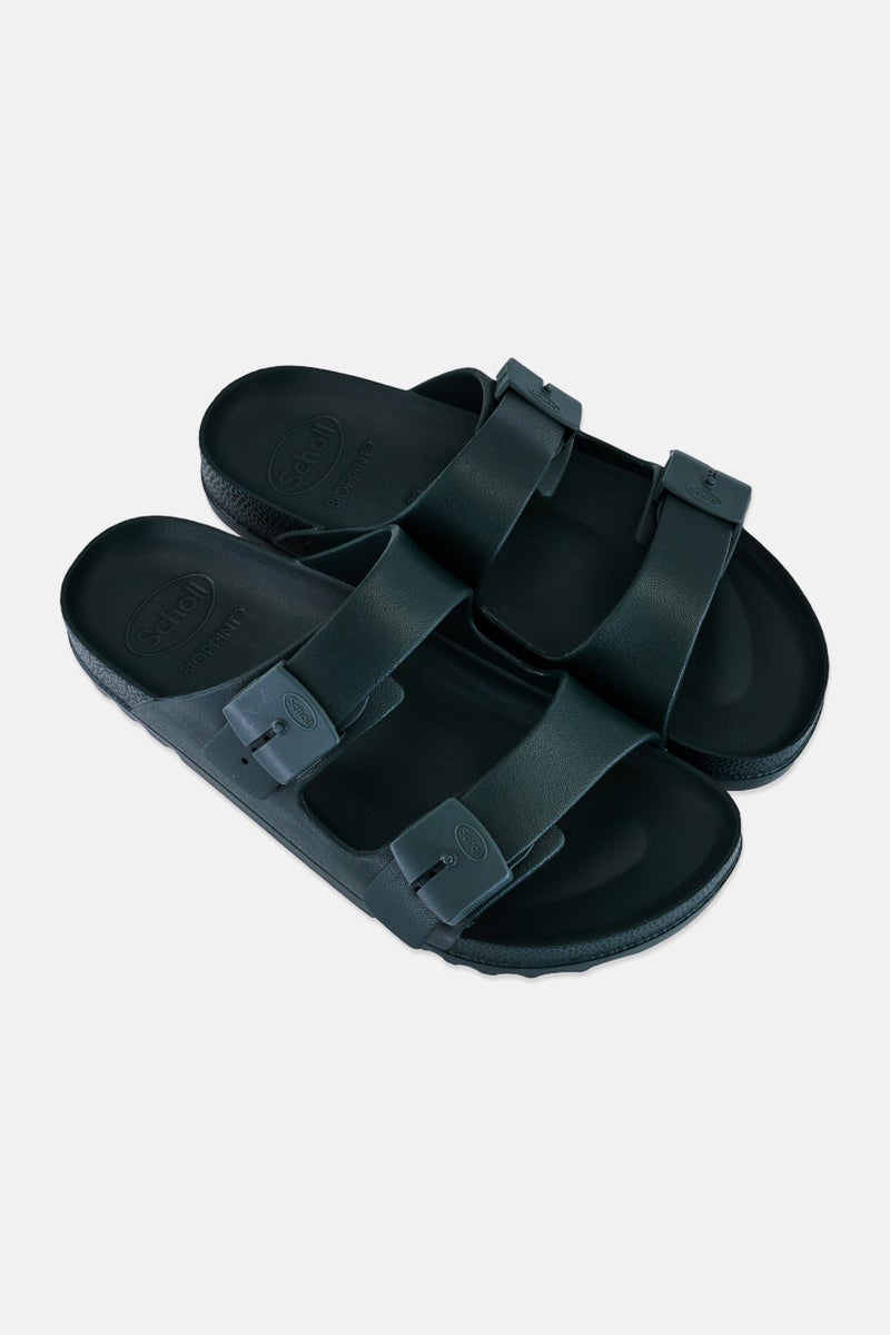 Scholl أحذية شريحة باهيا البيولوجية القابلة للتعديل للرجال، أخضر داكن - Image 3